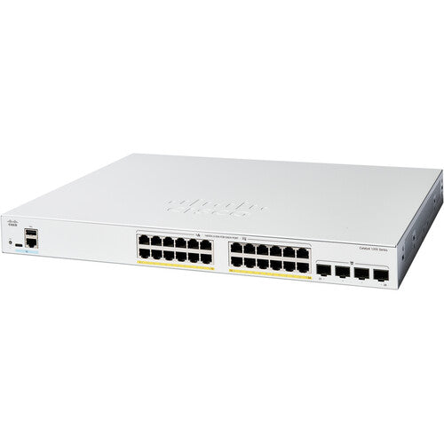 Cisco CBS250-24FP-4G Business 24-Port PoE+ Smart Managed Switch with 4 Gigabit SFP Uplinks