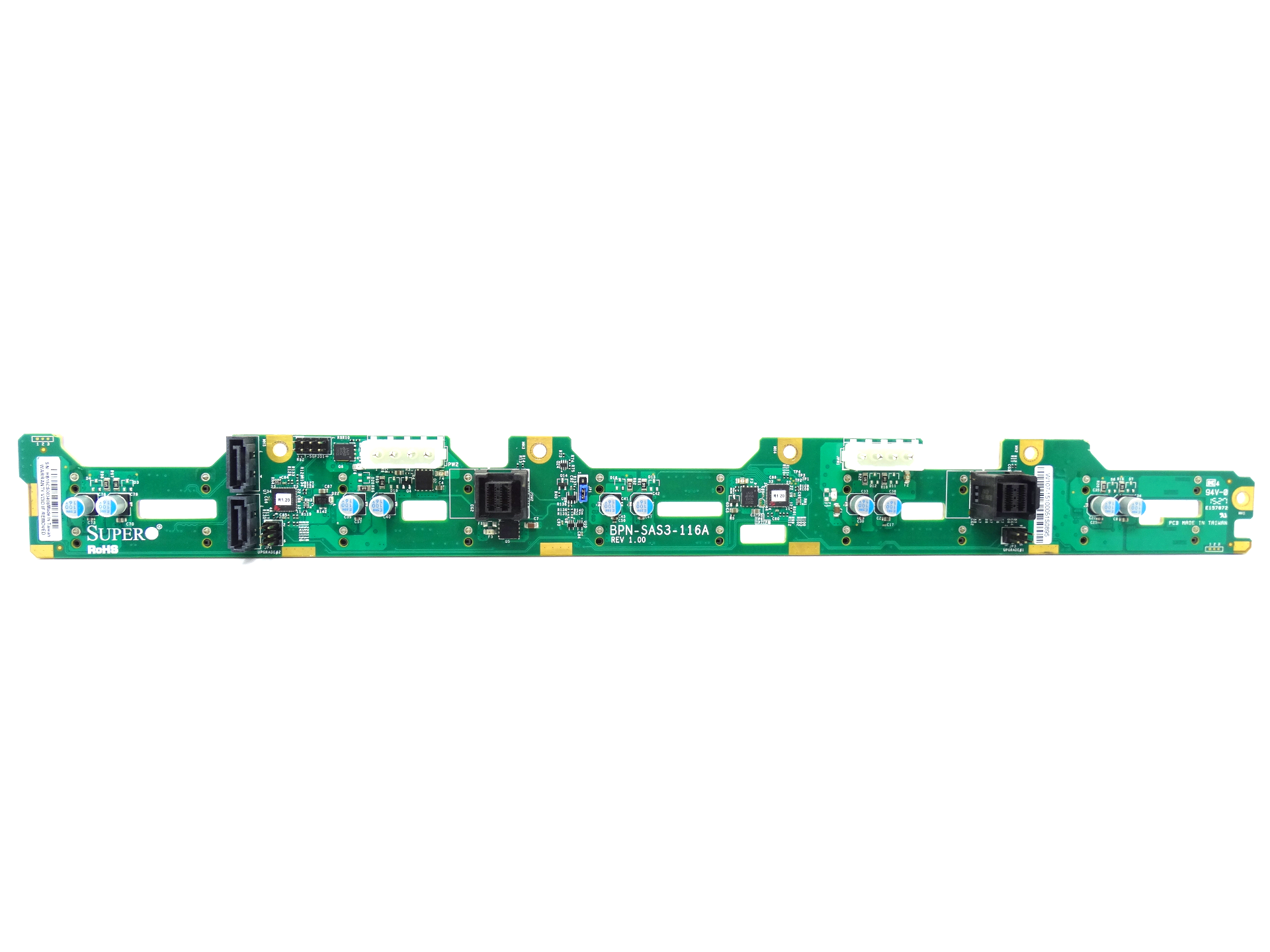 Supermicro SAS3 12Gbps 10-Bay 2.5'' HDD Hard Drive Backplane (BPN-SAS3-116A)