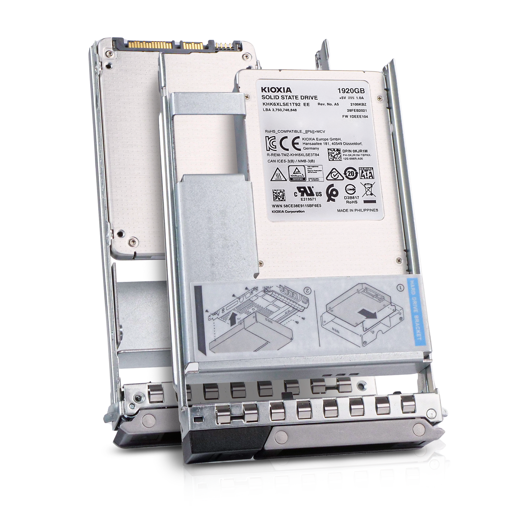 Dell G14 400-ASZR 1.92TB 0.6 DWPD SATA 6Gb/s 3D TLC Hybrid 3.5in Refurbished SSD