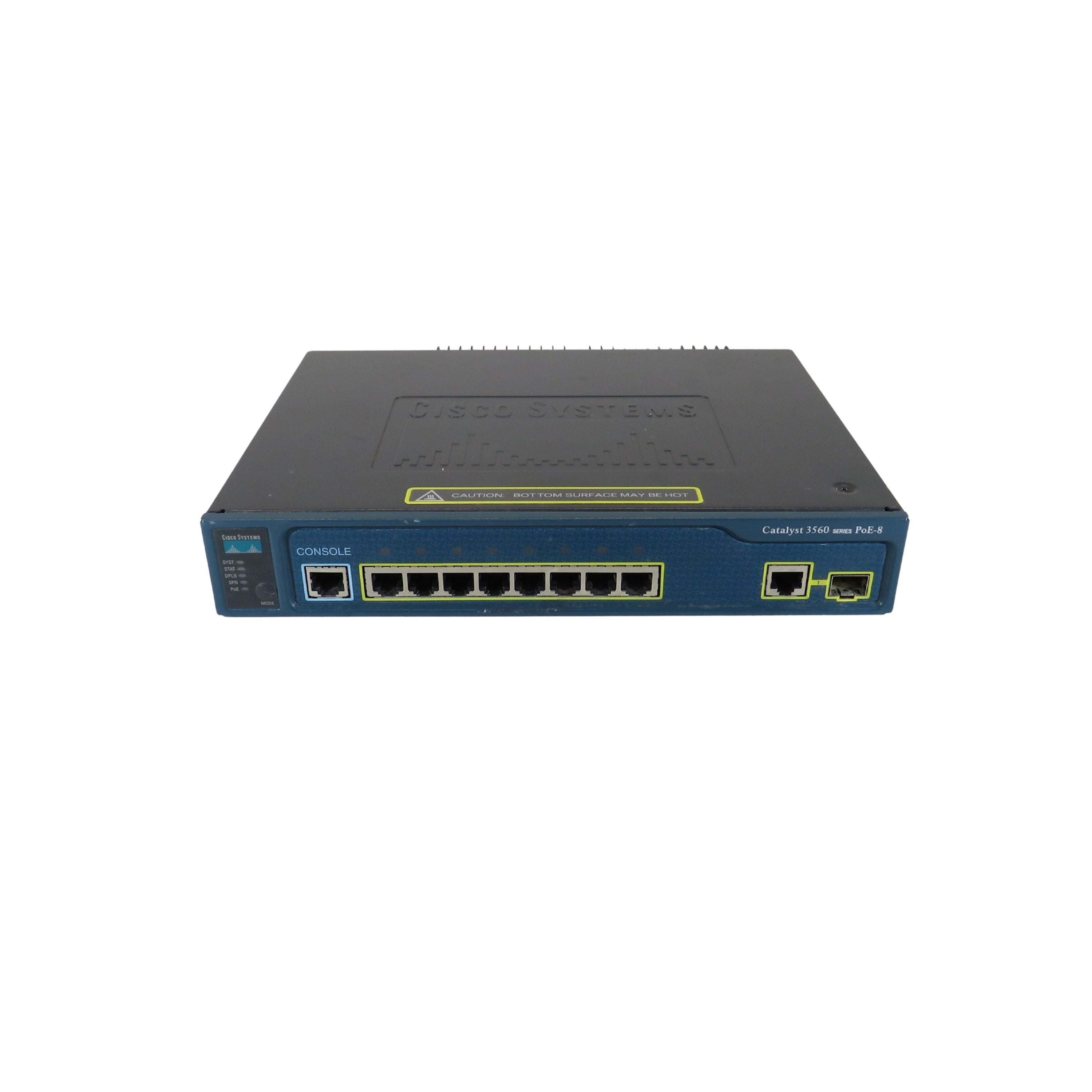 Cisco WS-C3560-8PC-S Catalyst 3560 Compact 8 10/100 PoE + 1 T/SFP Switch (Refurbished)