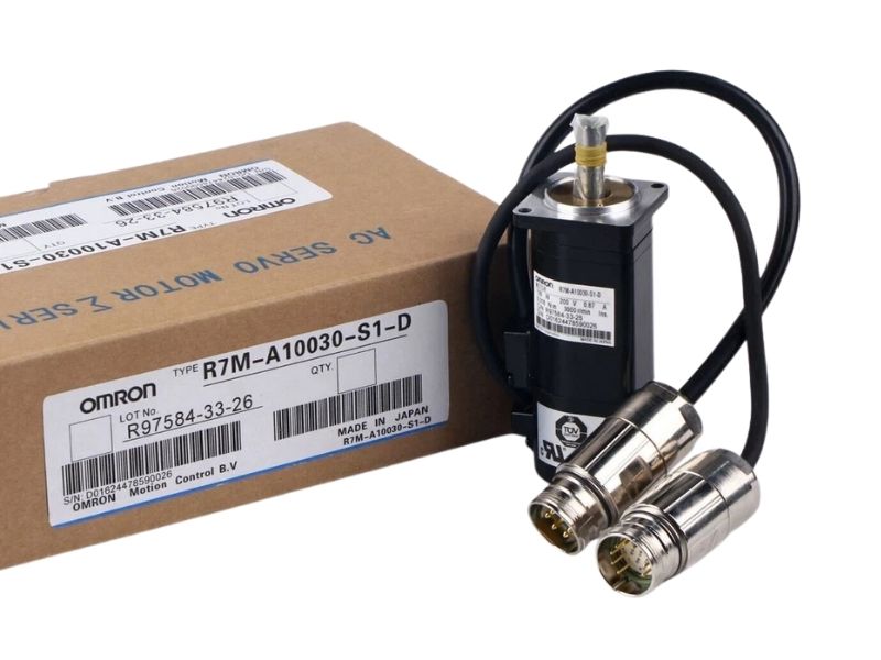 Omron R7M-A10030-S1 Servo Motor 100W 3000RPM 230VAC Incremental Encoder