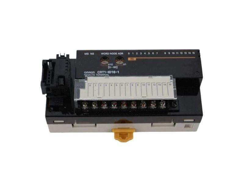 Omron CRT1-ID16 CompoNet Digital Input Module 16 NPN Inputs 24VDC DIN Rail PLC Expansion