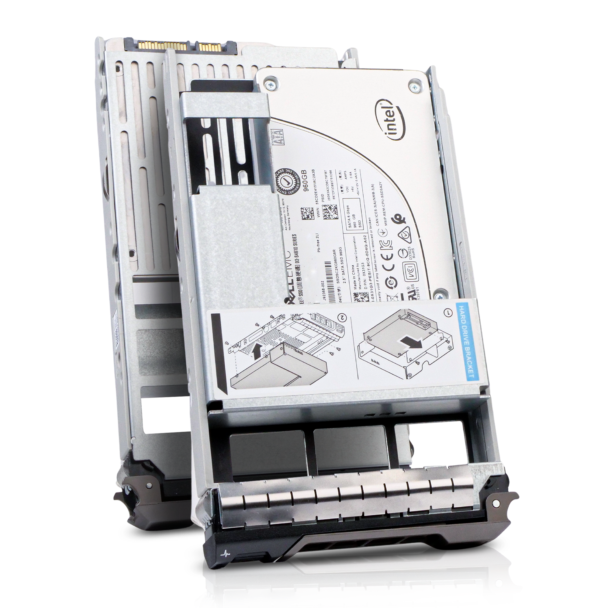 Dell G13 WNJ6N 960GB 3 DWPD SATA 6Gb/s 3D TLC Mixed-Used Hybrid 3.5in Refurbished SSD