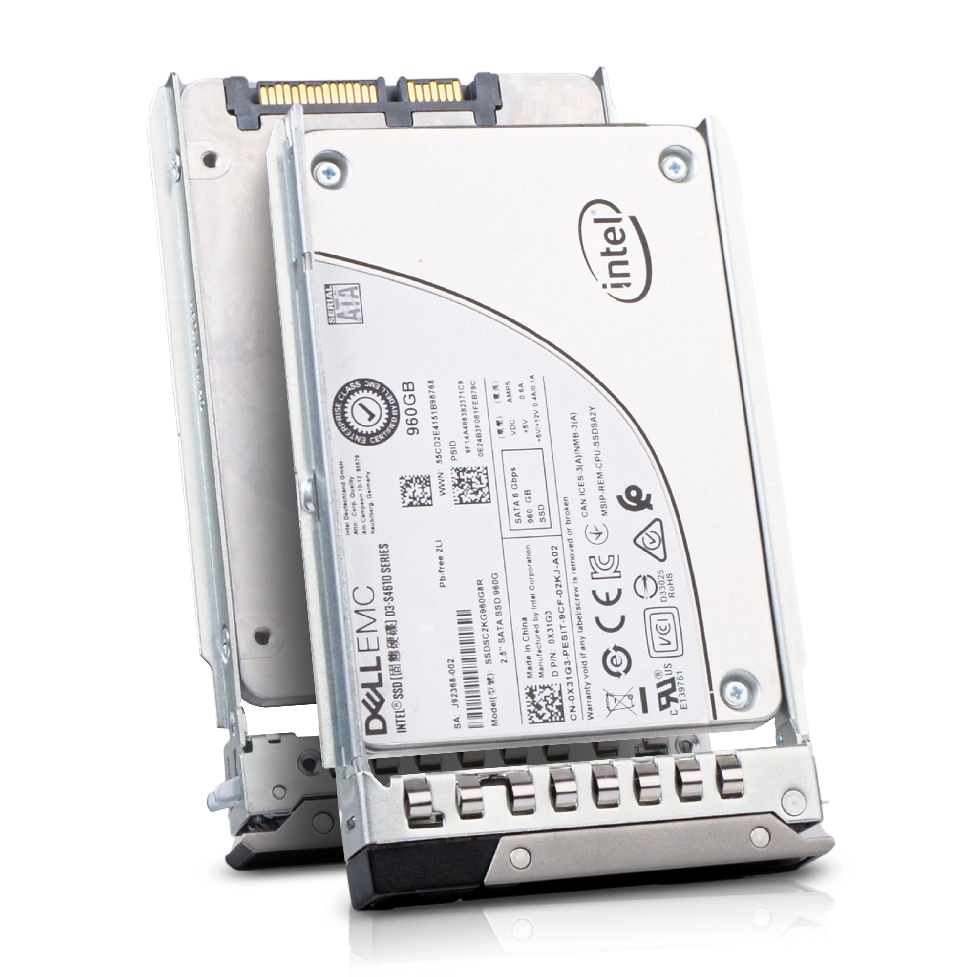 Dell G14 K624W 960GB 3 DWPD SATA 6Gb/s 3D TLC 2.5in Refurbished Mixed Use SSD