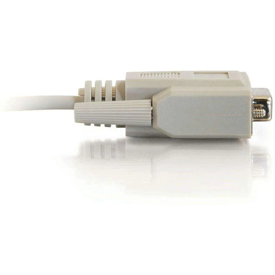 C2G 1ft DB9 F/F Null Modem Cable - Beige