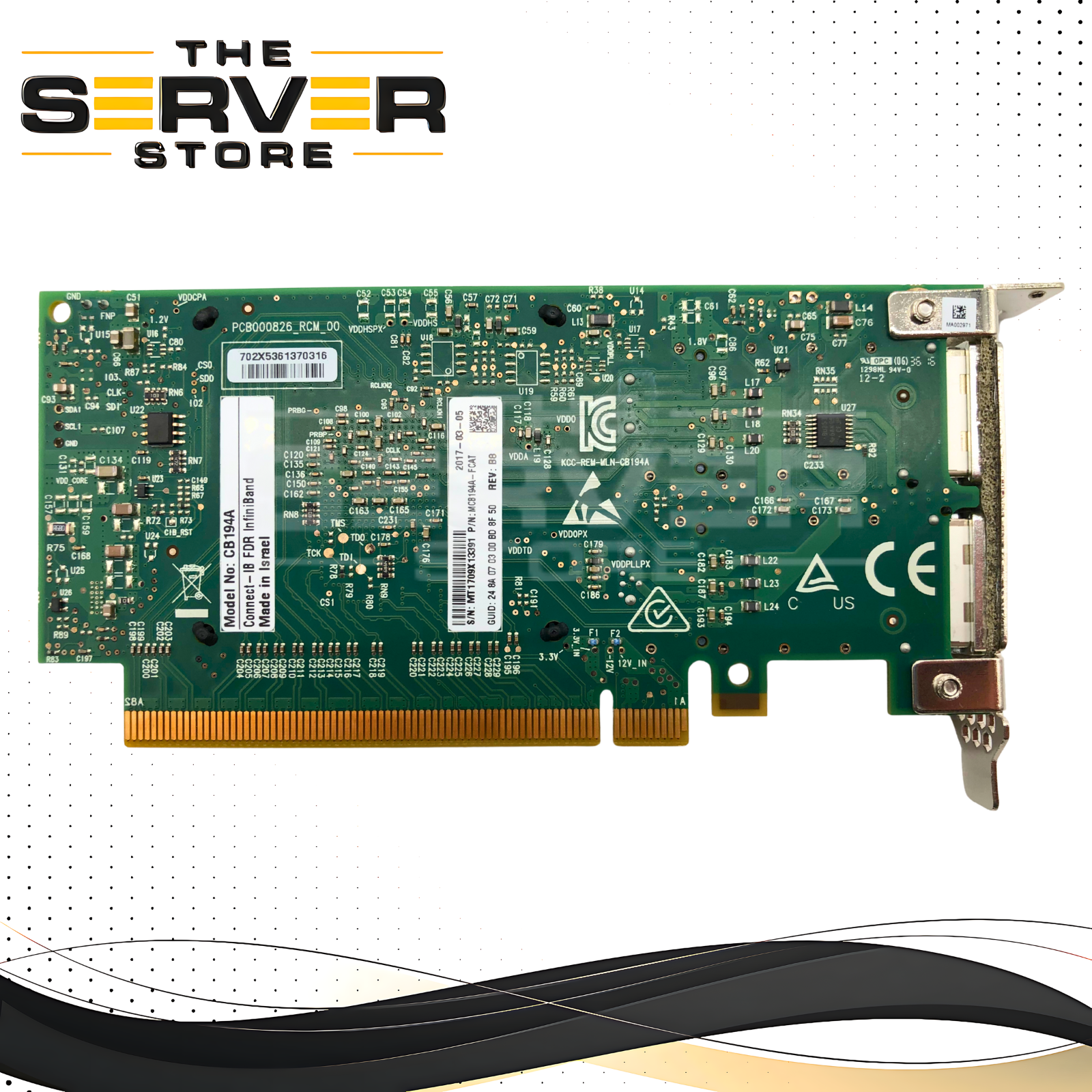 Mellanox CB194A Connect-IB FDR Infiniband 56GB/s Dual Port Host Bus Adapter (MCB194A-FCAT)