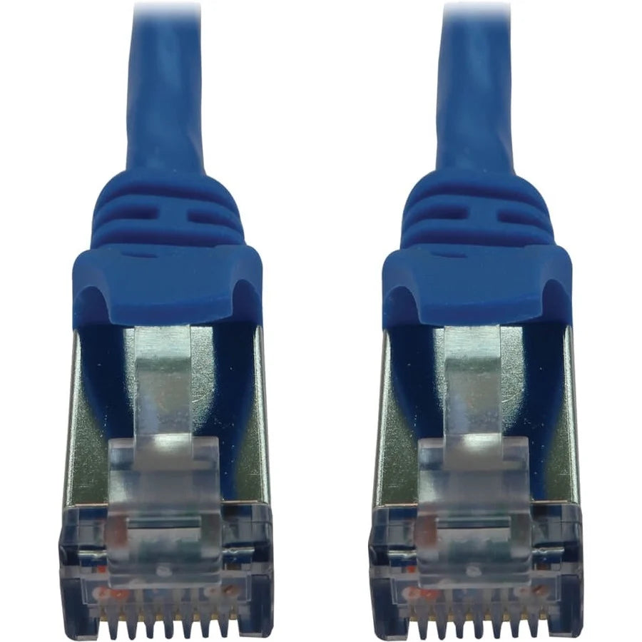 Eaton Tripp Lite Series Cat6a 10G Snagless Shielded Slim STP Ethernet Cable (RJ45 M/M), PoE, Blue, 5 ft. (1.5 m)