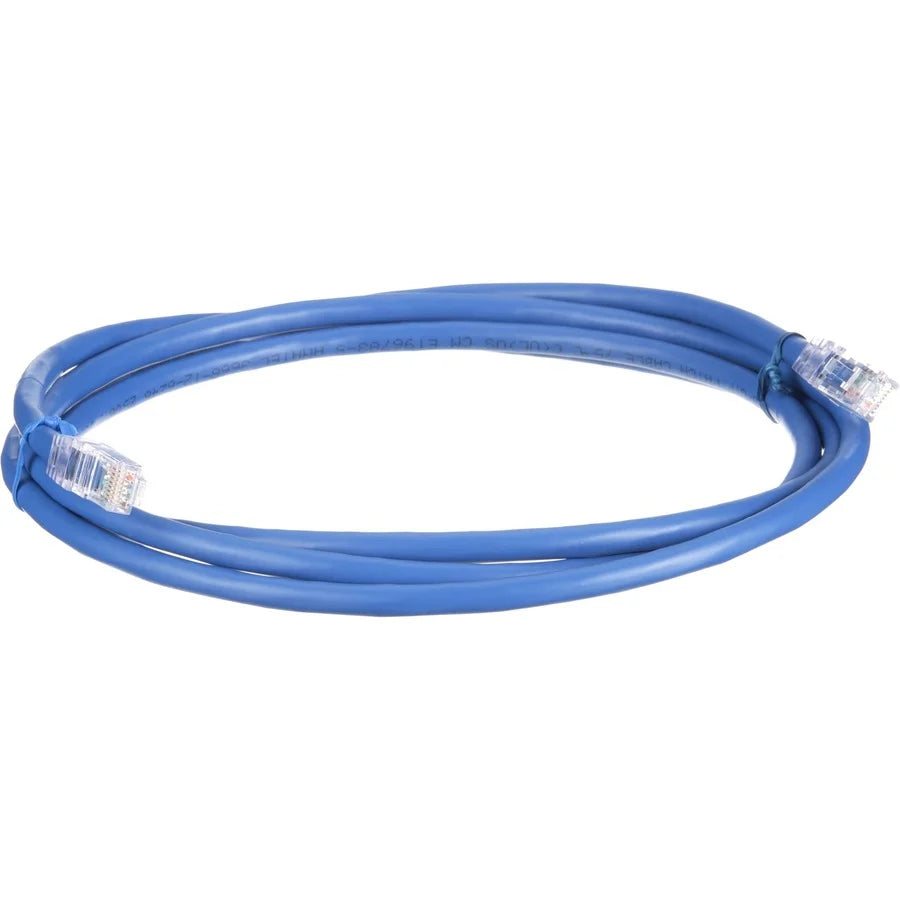 PanNet Cat 6A 24 AWG UTP Copper Patch Cord, 10 ft, Blue