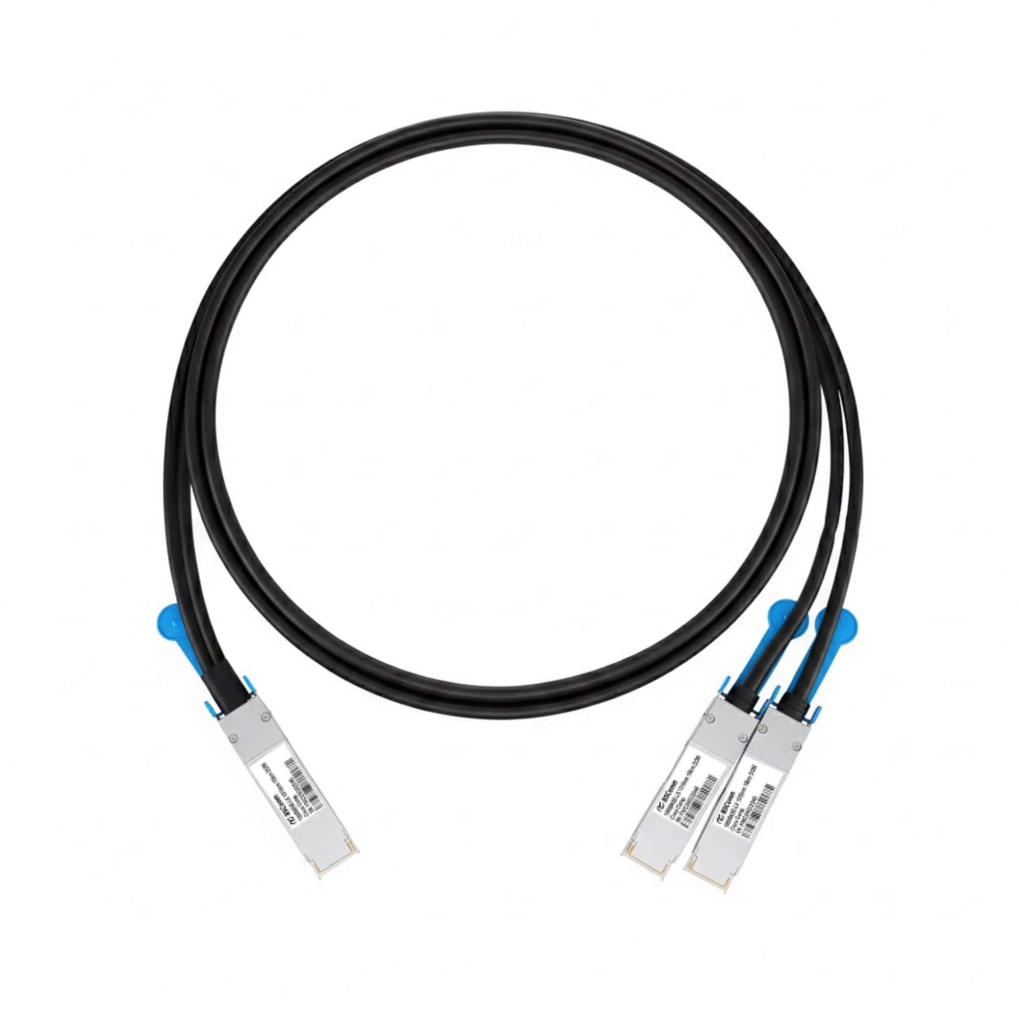 NSComm NVIDIA/Mellanox Compatible 200G QSFP56 to 2 x 100G QSFP56 InfiniBand HDR Active Direct Attach Copper Breakout Cable up to 7m(23ft)