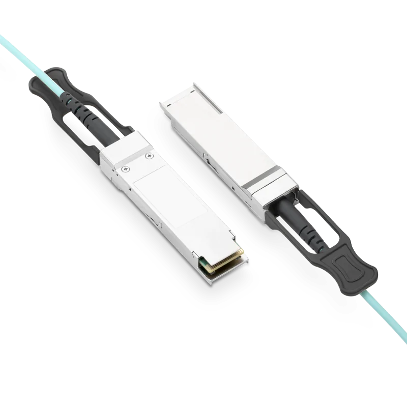 NSComm 200G QSFP56 to QSFP56 Active Optical Cable, OM3 Multimode, up to 30m