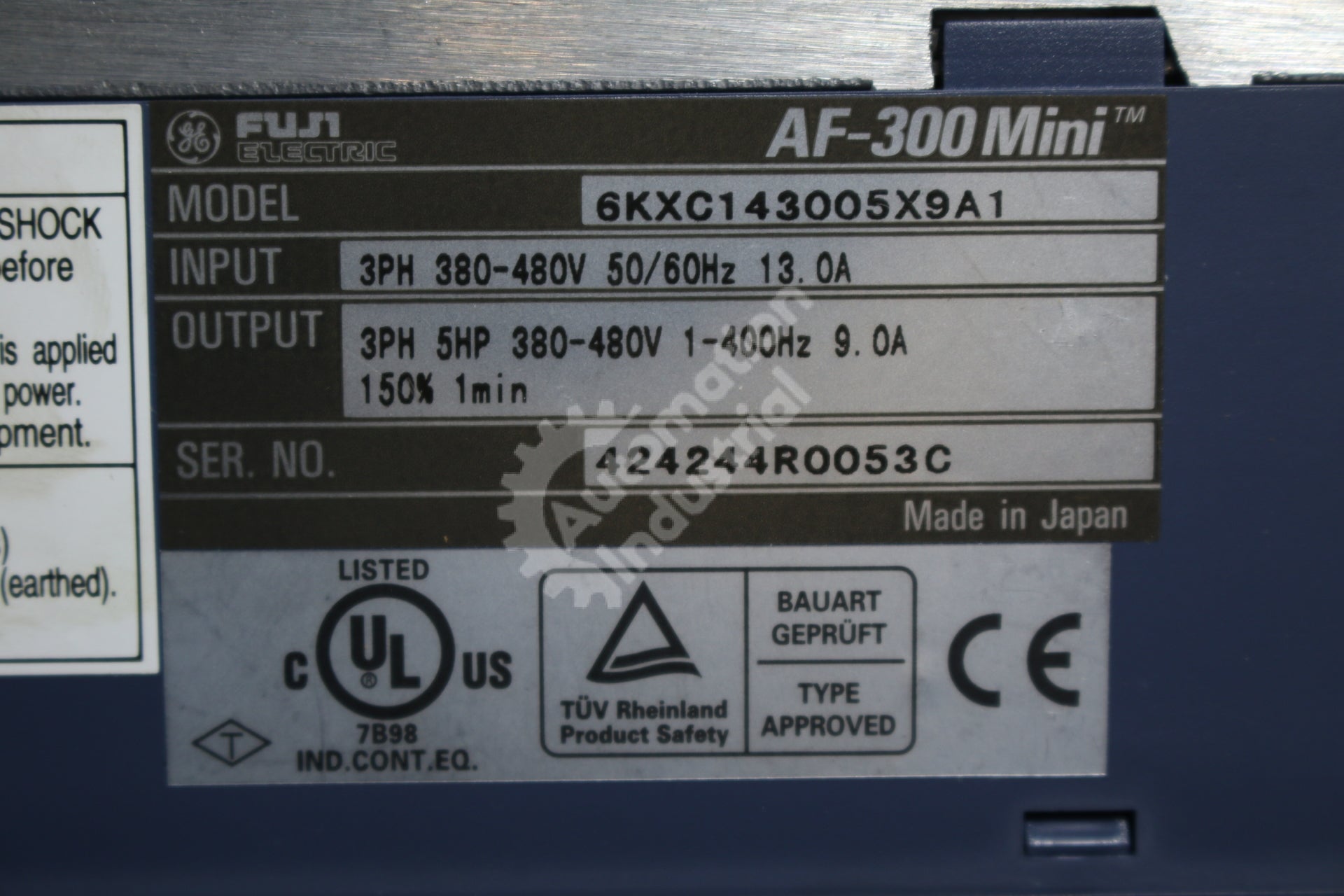 General Electric GE Fuji 6KXC143005X9A1 5HP Drive NEW