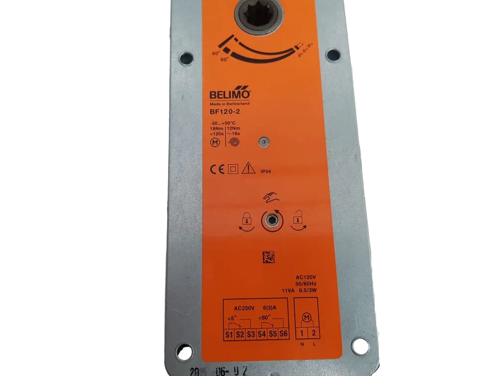 BF120-2 | Belimo Fire And Smoke Damper Actuator Spring Return 120V