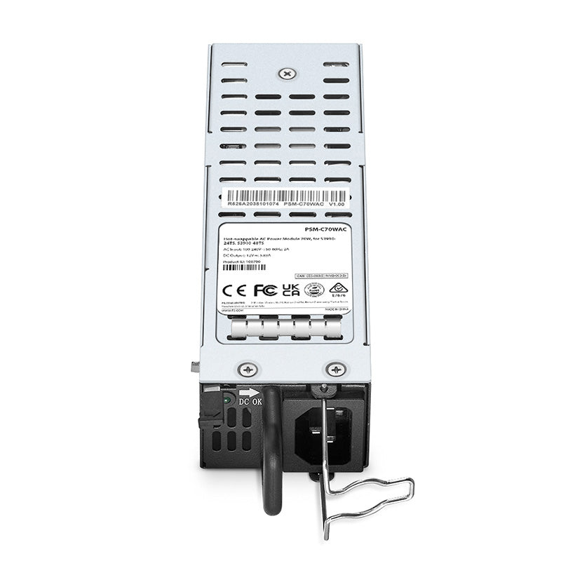 Hot-swappable AC Power Module 70W, for FS-S3910-24TS, FS-S3910-48TS