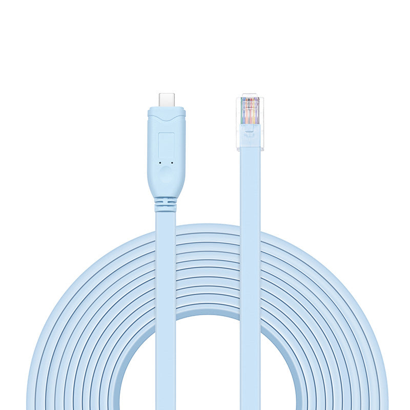 7ft (2m) USB C (Male) to RJ45 (Male) Console Cable, Blue