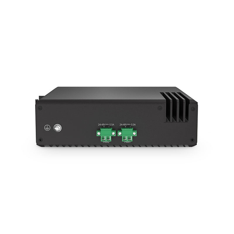 FS-IES2100-5FE, 5-Port Fast Ethernet L2 Unmanaged Industrial Switch, 5 x 10/100MBASE-T, -40 to 75°C Operating Temperature