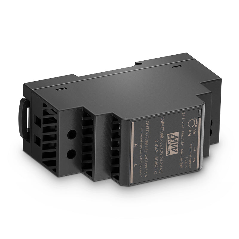 30W 24VDC Ultra Slim Step-Shaped DIN Rail Industria Power Supply