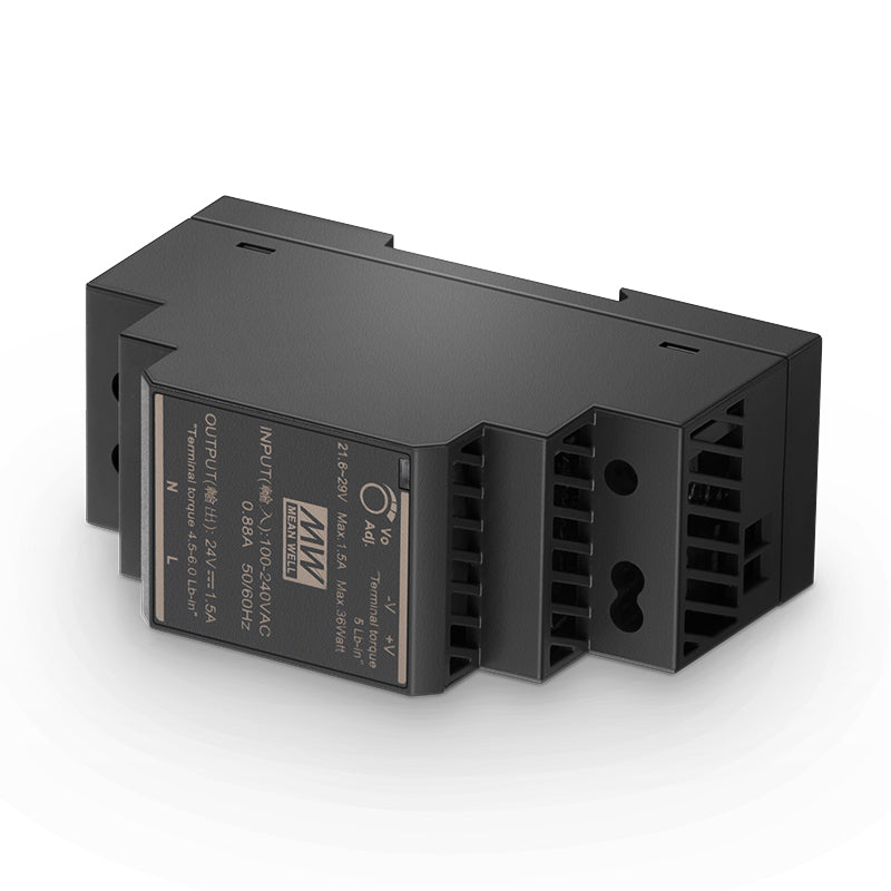 30W 24VDC Ultra Slim Step-Shaped DIN Rail Industria Power Supply