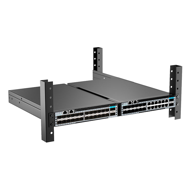 FS-S5850C-12XMS2C, 12-Port Gigabit Ethernet L3 Half-width Switch, 12 x 10Gb SFP+, 12 x 10GBase-T/Multi-Gigabit, with 2 x 100Gb QSFP28 Uplinks, AV over IP, Support MLAG
