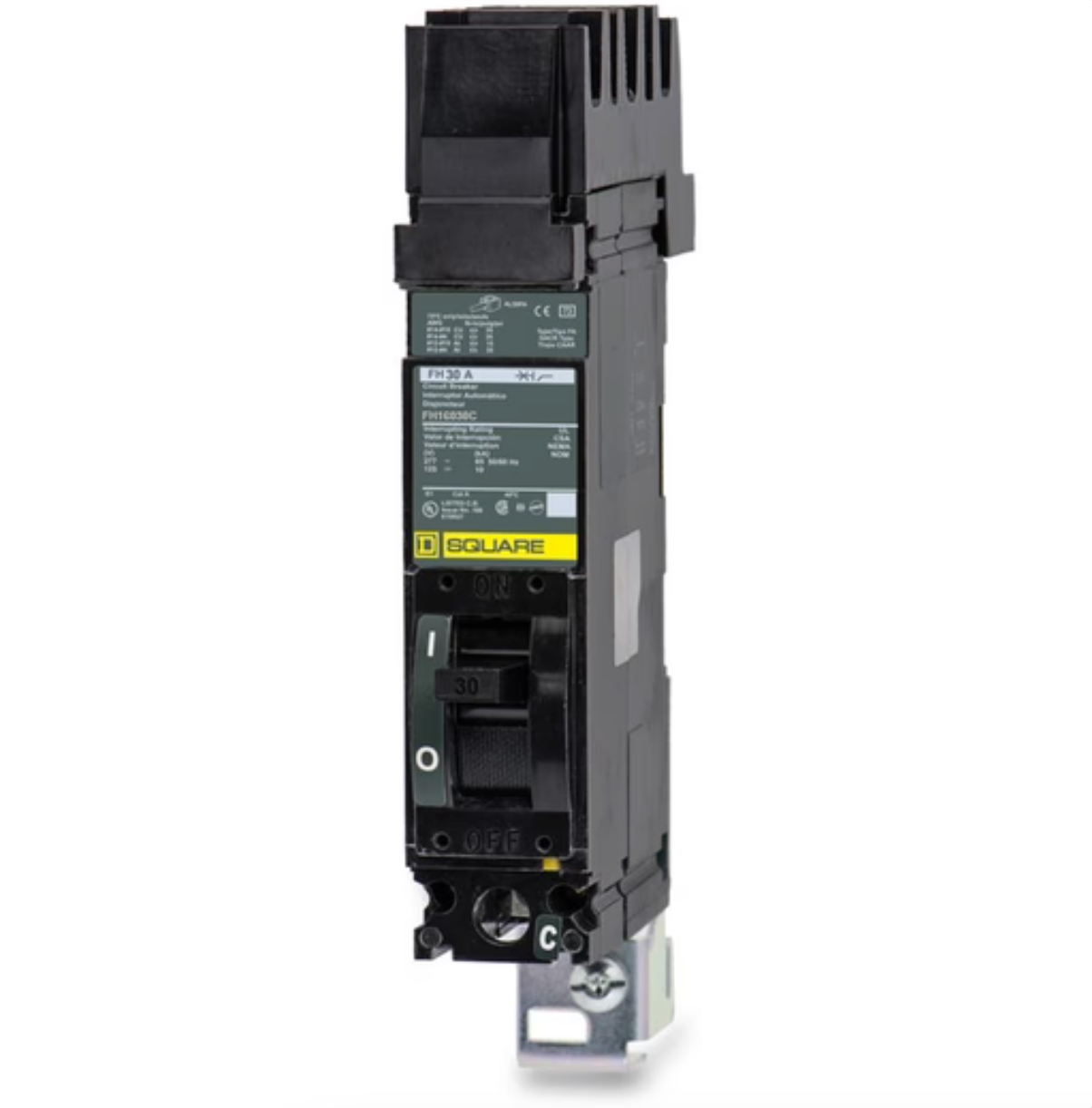 FH16030C | Square D 30A 1-Pole 277V I-Line Plug-In Thermal Magnetic Circuit Breaker