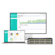 S3410-48TS-P, 48-Port Gigabit Ethernet L2+ PoE+ Switch, 48 x PoE+ Ports @740W, with 2 x 10Gb SFP+ Uplinks and 2 x Combo SFP Ports, PicOS®, Support MLAG, Broadcom Chip