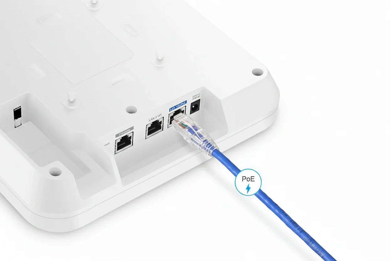 AP-N635, Wi-Fi 6E 802.11ax 7775 Mbps Indoor AP, Seamless Roaming & 4 × 4 MU-MIMO Three Radios, Manageable via Airware / Controller / Standalone (No PoE Injector)