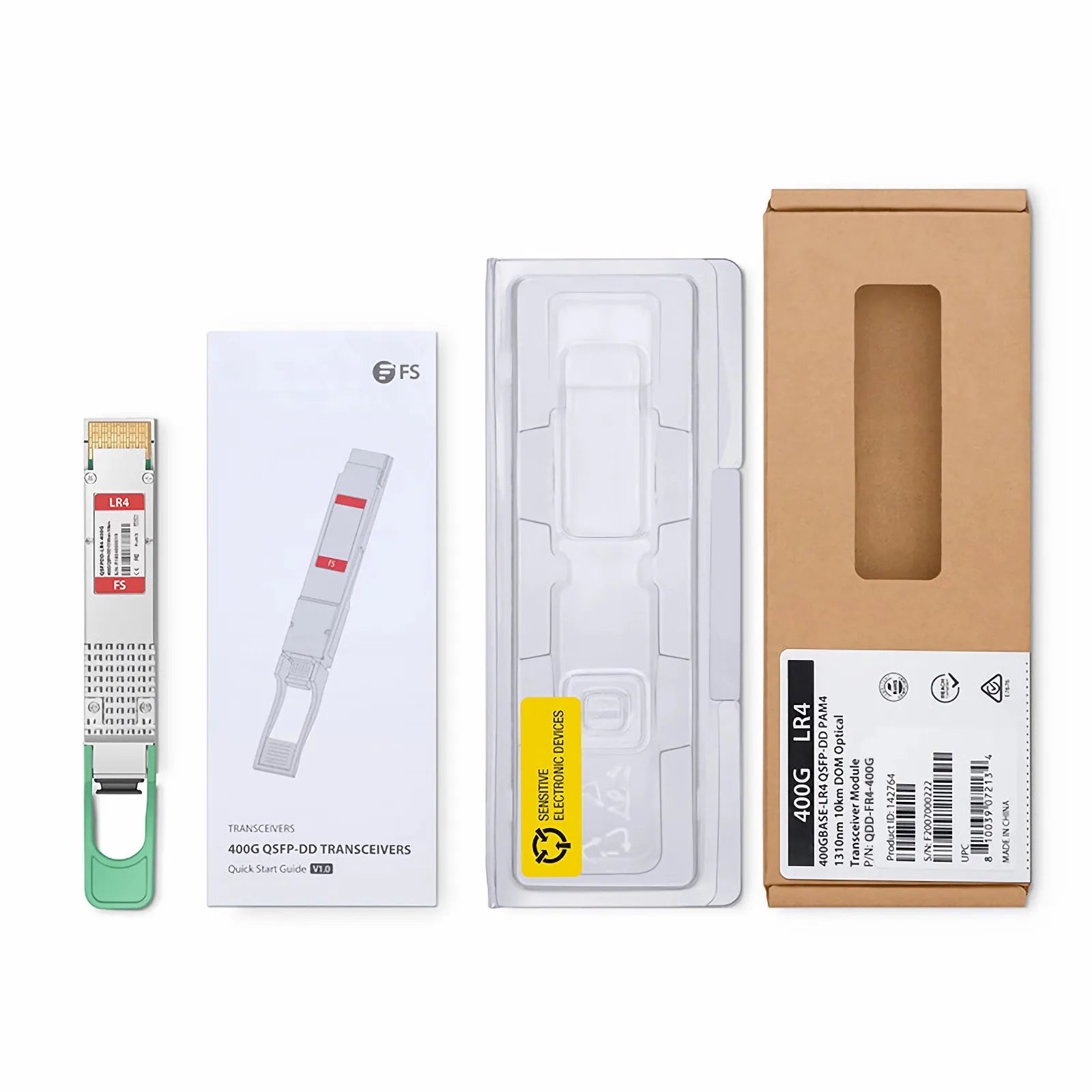 Cisco QDD-400G-FR4-S 400G QSFP-DD Optical Transceiver for 2 km Single-Mode Fiber Networks
