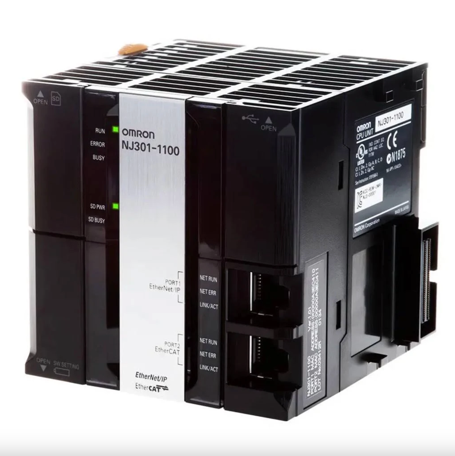 NJ301-1100 | Omron Sysmac NJ3 Motion Control PLC CPU with EtherCAT