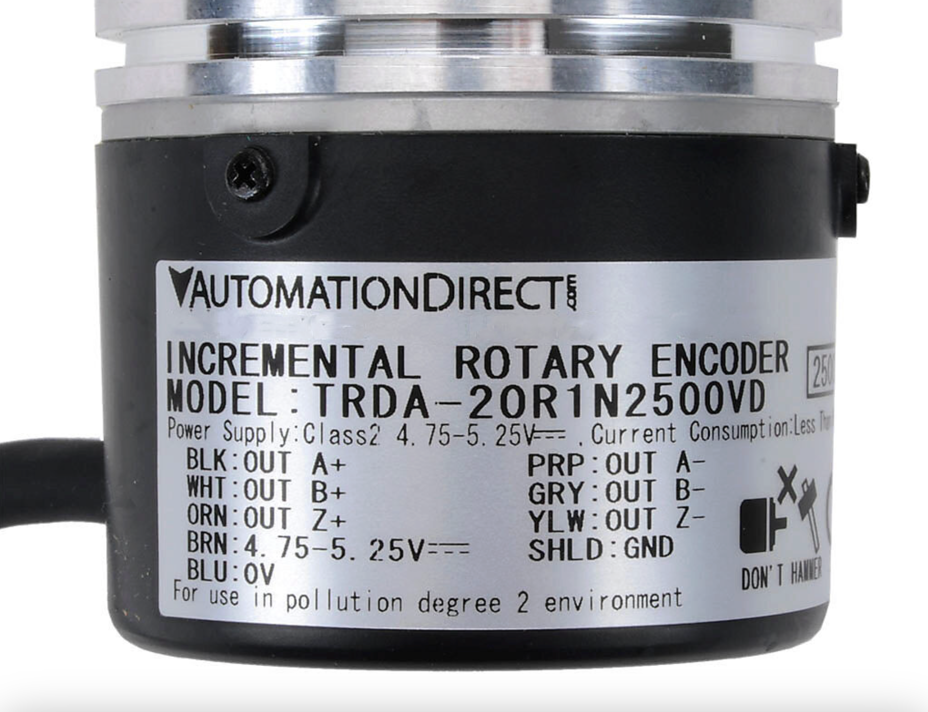 TRDA-20R1N2500VD | Automation Direct JTEKT 2500 PPR Incremental Rotary Encoder