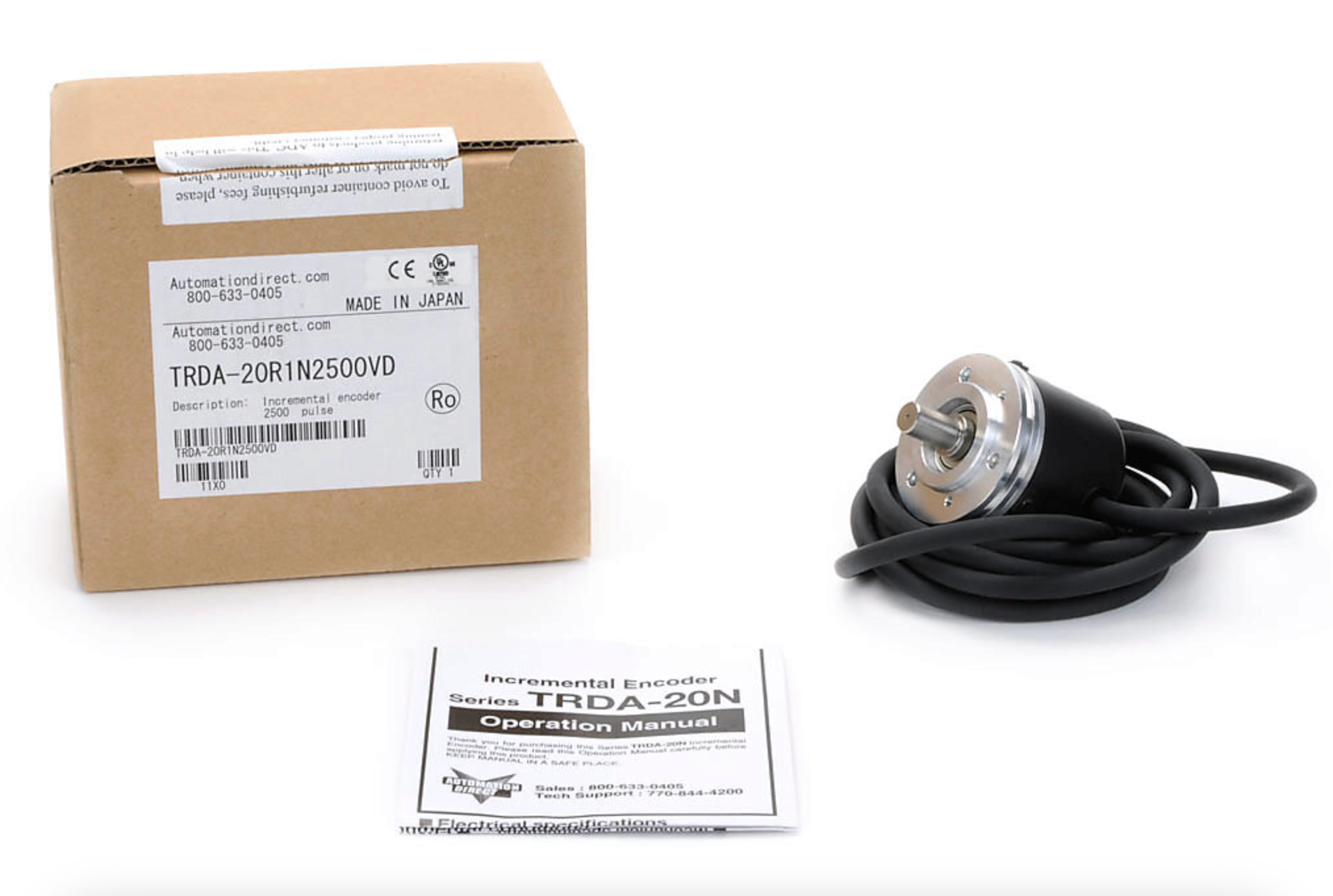 TRDA-20R1N2500VD | Automation Direct JTEKT 2500 PPR Incremental Rotary Encoder
