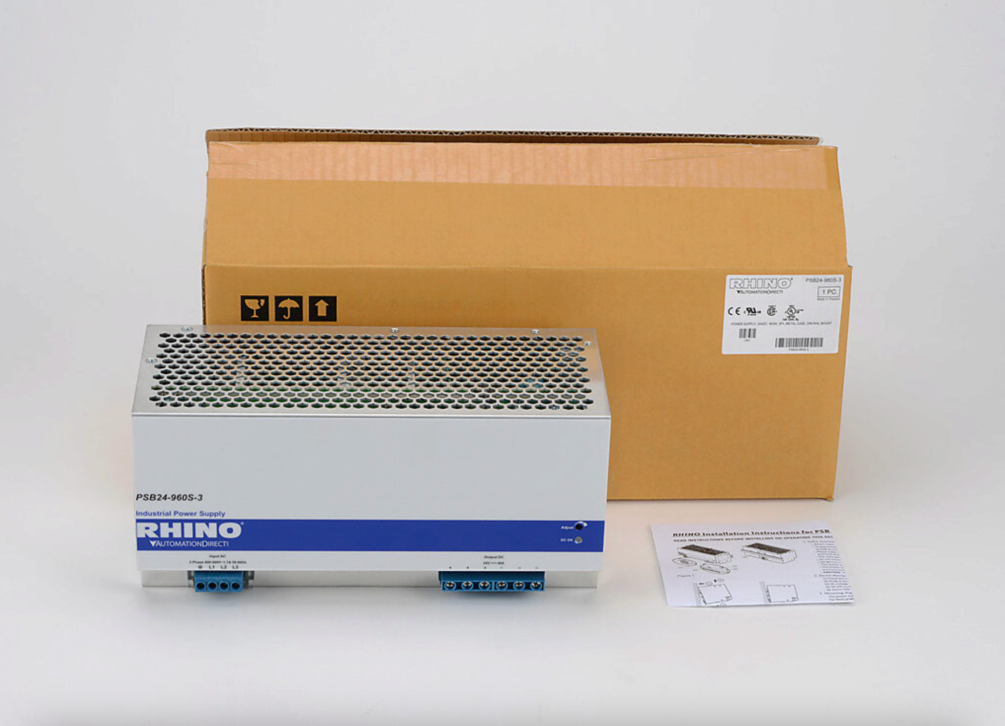 PSB24-960S-3 | Automation Direct RHINO SELECT 24VDC 960W 3-Phase Power Supply