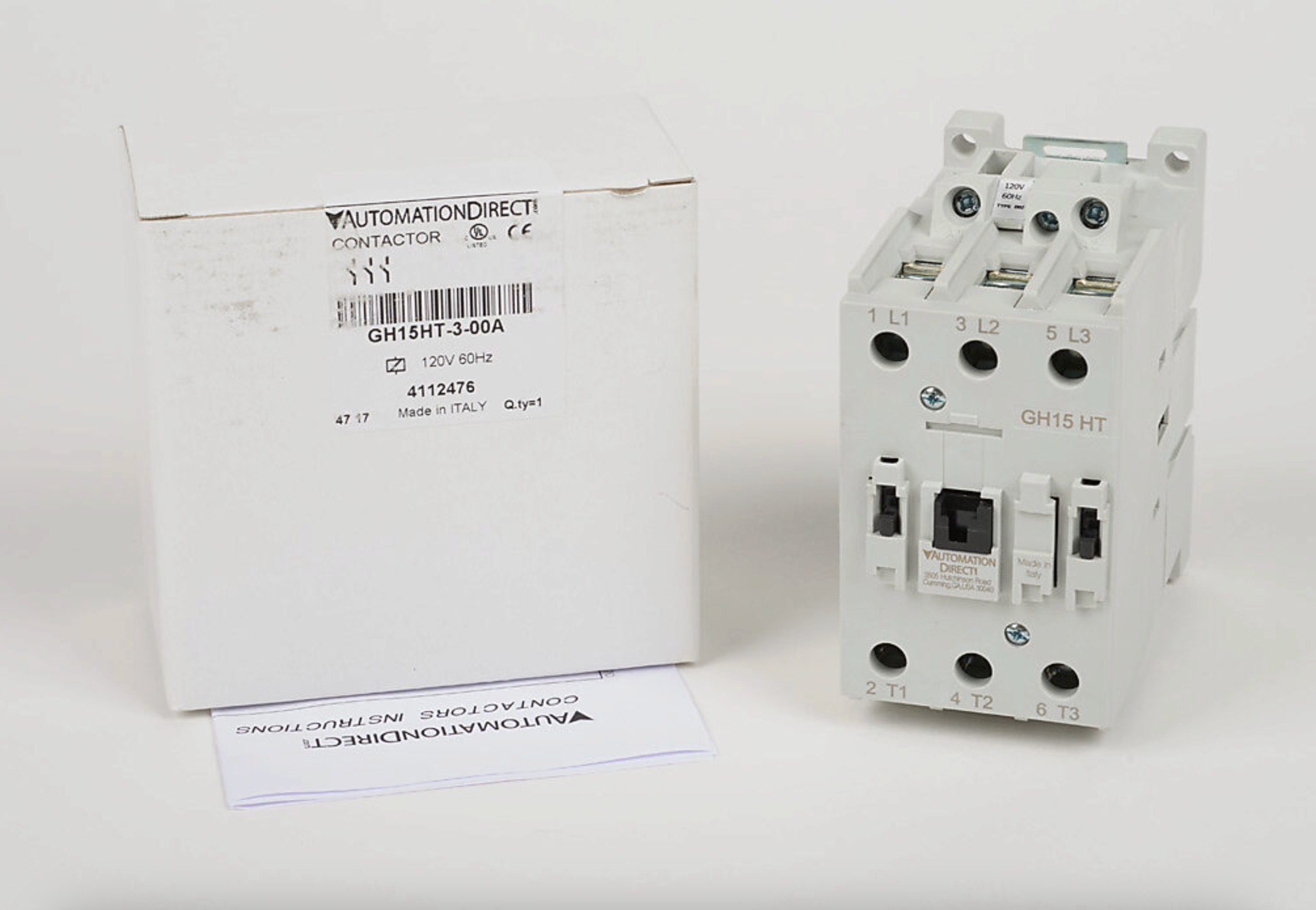 GH15HT-3-00A | Automation Direct GH15 50A 3-Pole IEC Magnetic Contactor