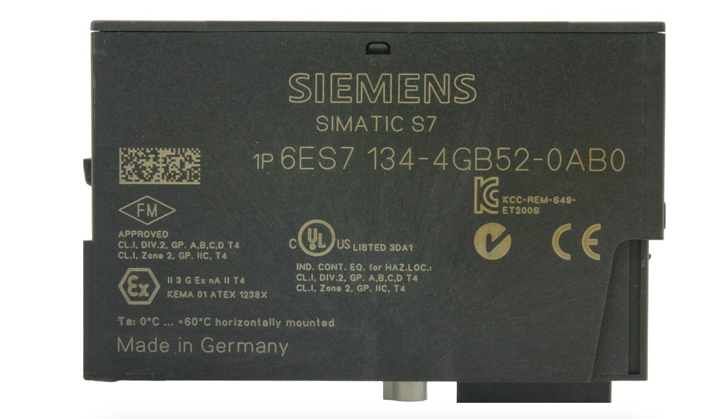 Siemens 6ES7134-4GB52-0AB0 ET200S Analog Input Module 2AI 4-20mA High-Speed 15-bit