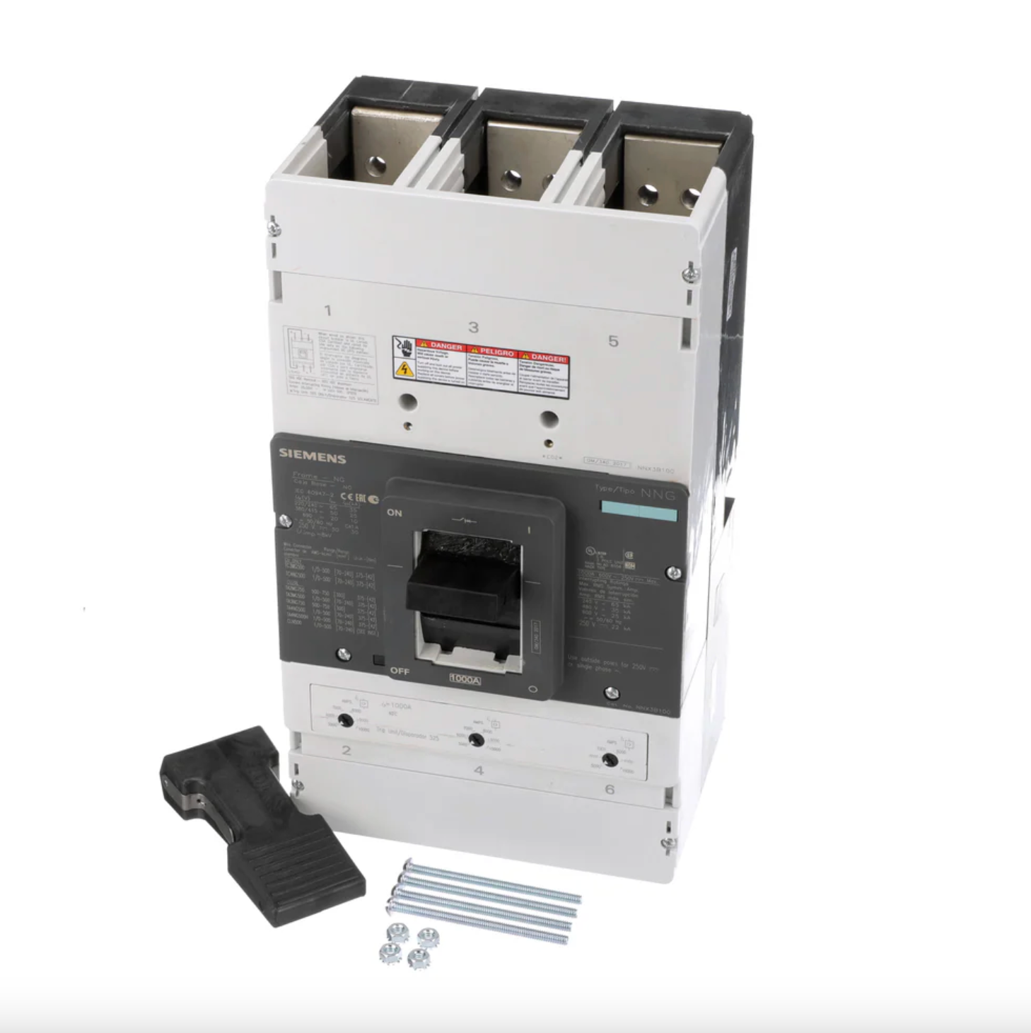 Siemens NNX3B100 1000A 3-Pole Molded Case Circuit Breaker 600VAC 35kA VL Series