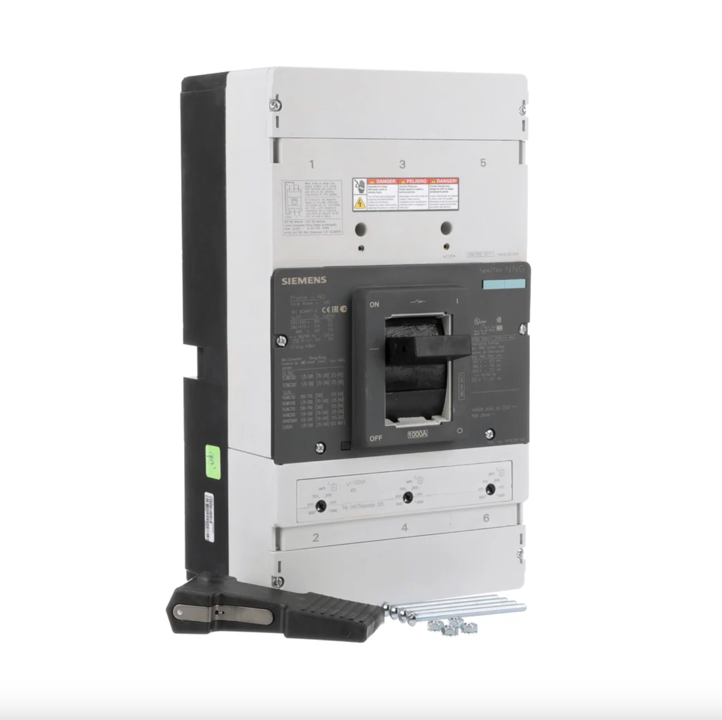 Siemens NNX3B100 1000A 3-Pole Molded Case Circuit Breaker 600VAC 35kA VL Series
