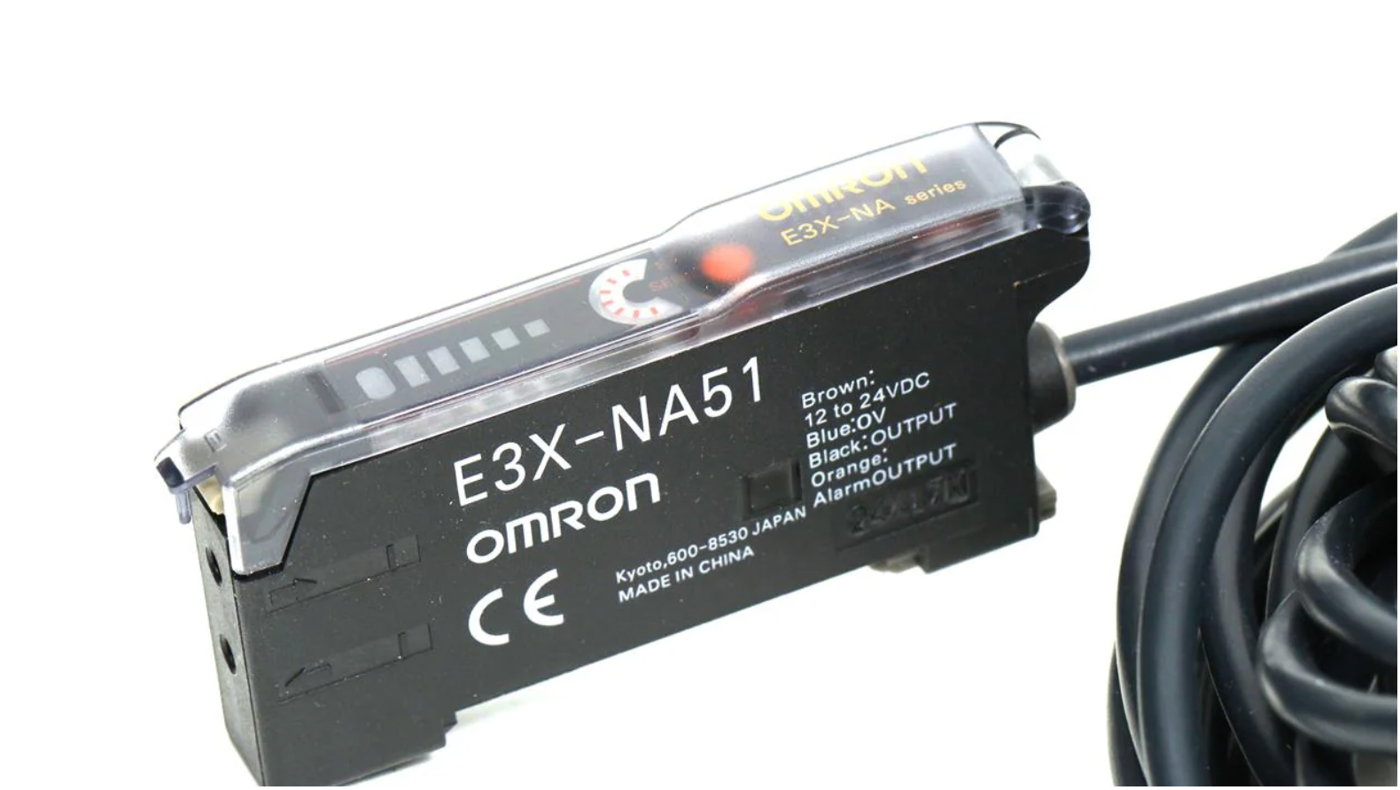 Omron E3X-NAG41 Fiber Optic Amplifier Digital 12-24VDC Red LED Bar Display