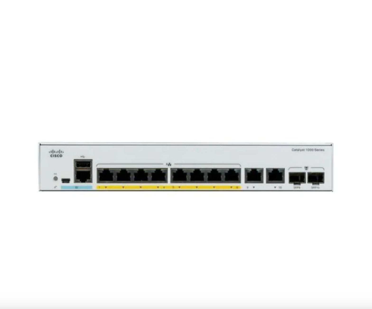 Cisco C1000-8P-2G-L Catalyst 8-Port PoE+ Managed Gigabit Ethernet Switch with Combo Uplinks