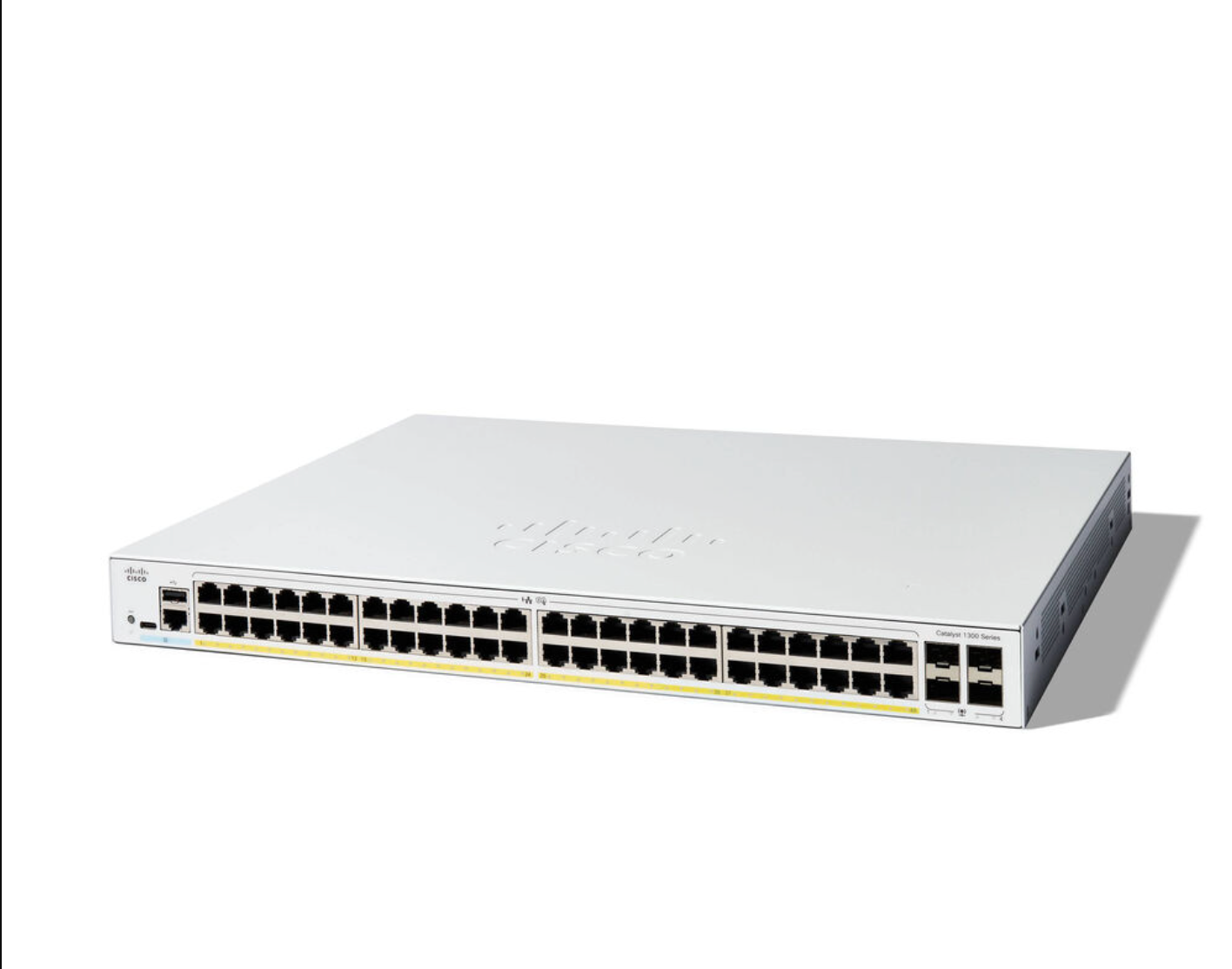 Cisco C1300-48P-4G Catalyst 48-Port PoE+ Layer 3 Managed Network Switch