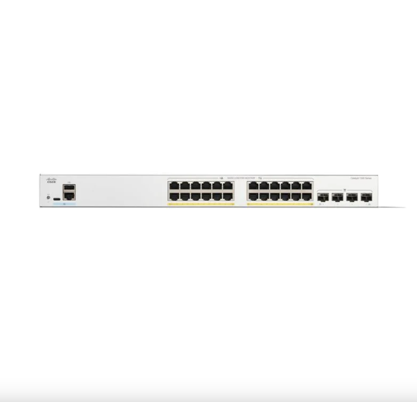 Cisco C1300-24P-4G 24-Port Gigabit PoE+ Layer 3 Managed Switch with 10G SFP Uplinks