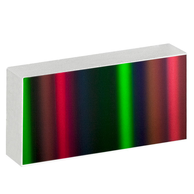 T-GR2550-07106 - Ruled Reflective Diffraction Grating, 75/mm, 10.6 µm Design Wavelength, 25.0 x 50.0 x 9.5 mm
