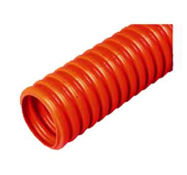 HDPE, Single Wall, 1" Orange, Corrugated With Pull Tape (per foot)