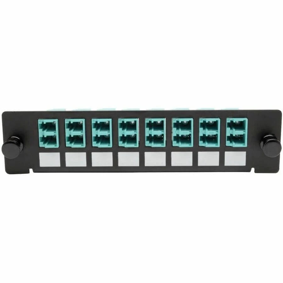 Eaton Tripp Lite Series High-Density Fiber Adapter Panel (MMF/SMF), 8 LC Duplex Connectors, Black