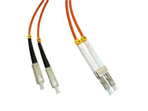 SCP-LCP-MD6 - SC/PC to LC/PC multimode 62.5/125 duplex fiber optic patch cord cable, 2m