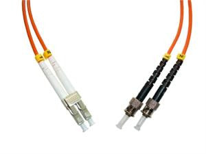 LCP-STP-MD5 - LC/PC to ST/PC, multimode 50/125 duplex fiber optic patch cord cable, 3m