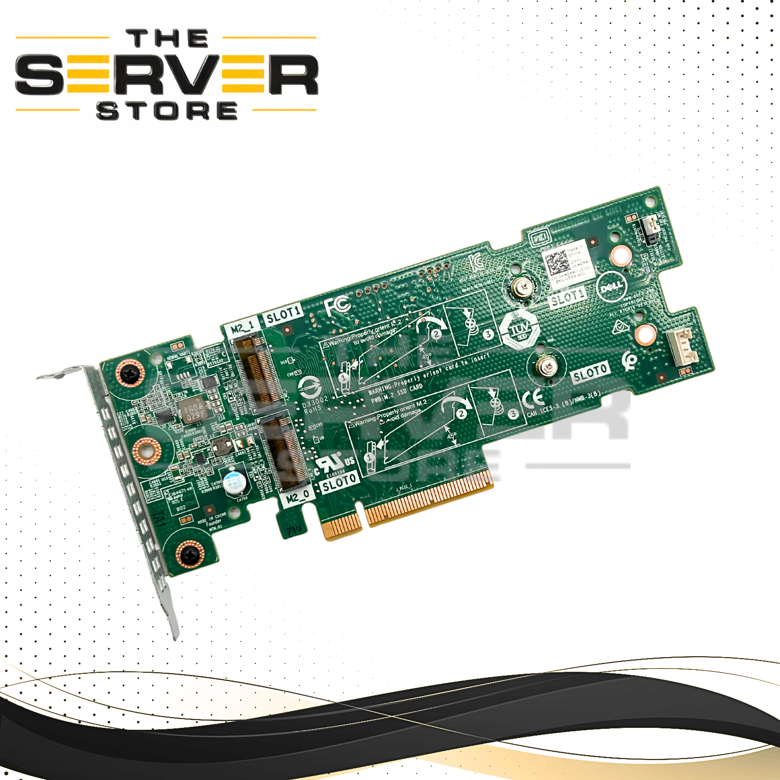 Dell 2xM.2 Slot SATA SSD PCIe BOSS-S1 Controller Card (Low Profile) 0K4D64 K4D64