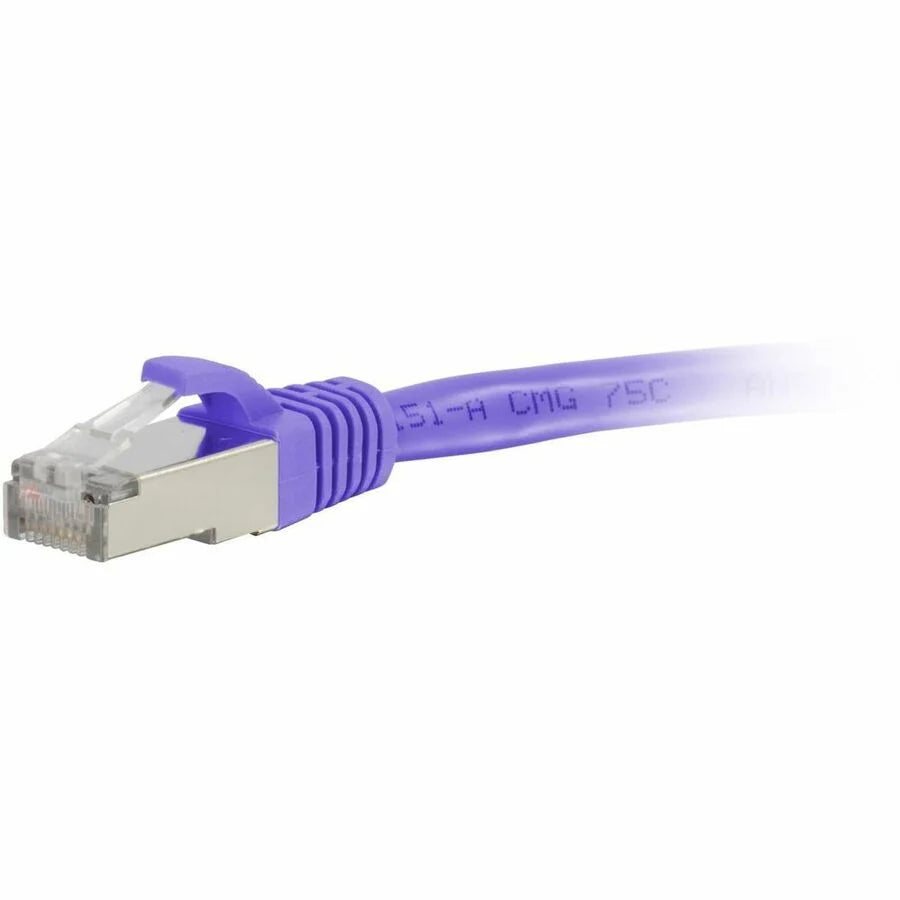 C2G 10ft (3m) Cat6a Snagless Shielded (STP) Ethernet Network Patch Cable - Purple