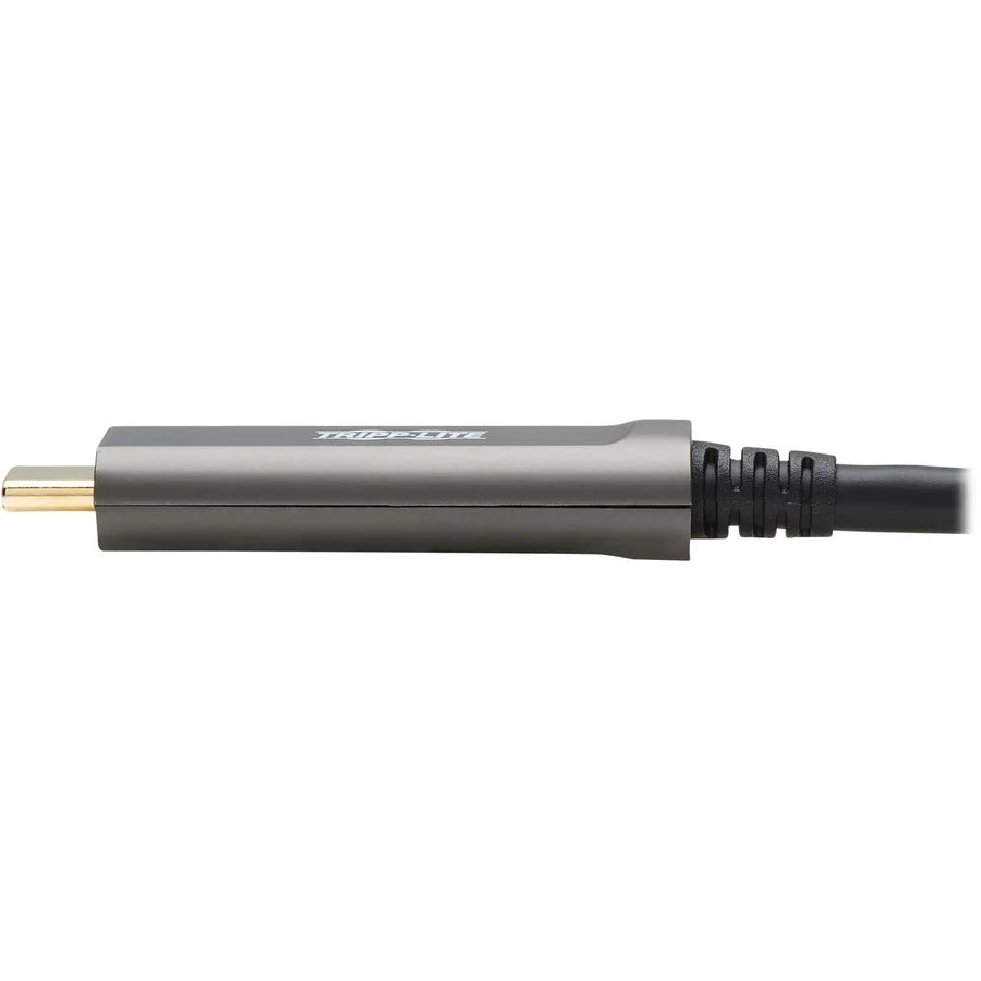 Eaton Tripp Lite Series USB-C AOC Cable (M/M) - USB 3.2 Gen 2 (10 Gbps) Plenum-Rated Fiber Active Optical Cable - Data Only, Black, 10 m (33 ft.)