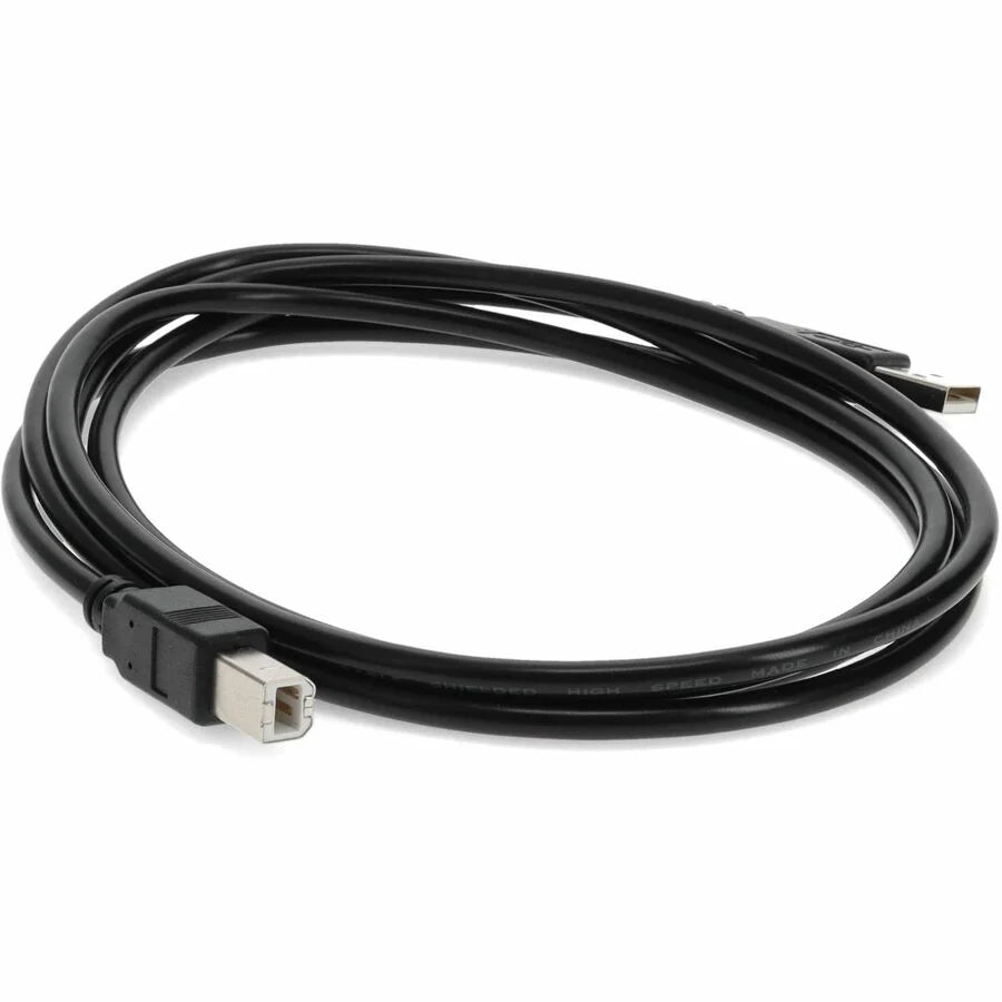 AddOn 9m USB A 2.0 Male to USB B 2.0 Male Black Printer Extension Cable