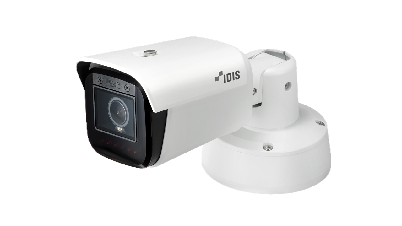 IDIS DC-T6831WRA H.265 8M Edge Plus AI Bullet Camera (LightMaster NIR) 4.3 ~ 9.8mm, IR (6ea) 60m / 196.9 ft, FIPS 140-3 Level 3, PoE IEEE 802.3af(Class 3)