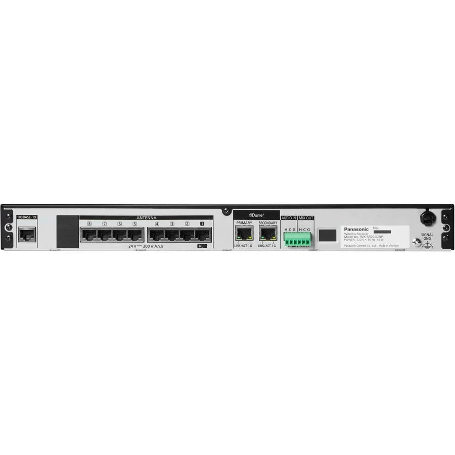 Panasonic WX-SR202DN 2-Channel Dante Digital Wireless Mic Receiver