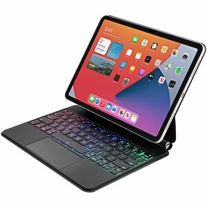 Adesso Portable Keyboard/Cover Case for 10.9" to 11" Apple iPad Pro 11 (2018), iPad Pro 11 (2020), iPad Pro 11 (2021), iPad Pro 11 (2022), iPad Air (4th Generation), iPad Air (5th Generation), iPad Air (6th Generation) Tablet - English (US) Keyboard